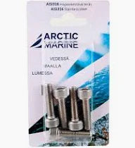 Arctic Marine Kuusioruuvi M8x40mm AISI 316 4kpl