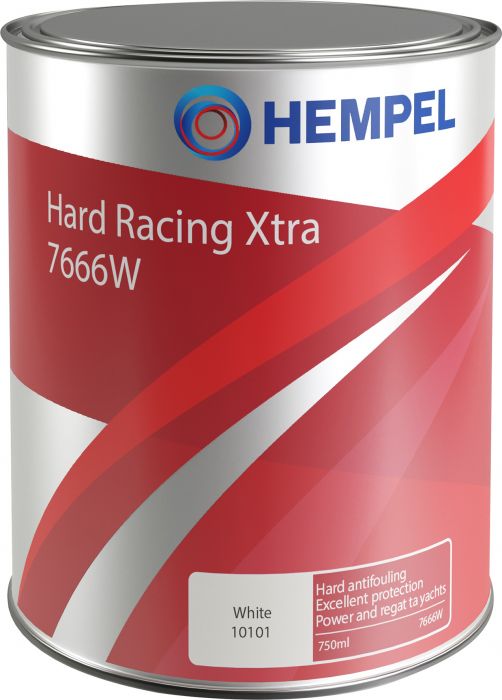 KOVA ANTIFOULING -MAALI HEMPEL HARD RACING XTRA VALKOINEN 0,75 L