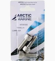 Arctic marine Kuusioruuvi M10x30mm AISI 316 3kpl