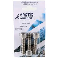 Arctic Marine Kuusioruuvi M10x40mm AISI 316 3kpl