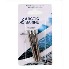 Arctic Marina Kuusioruuvi M8x60mm AISI 316 2kpl