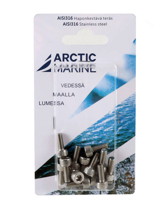 Arctic Marine Kuusioruuvi M5x12mm AISI 316 14kpl